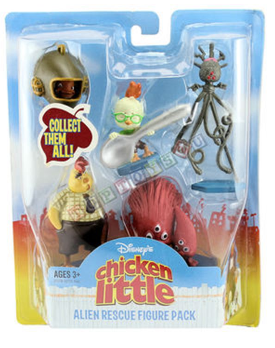 Disney 2004 Chicken Little Alien Rescue Pack 5 Collection Figure Set ...