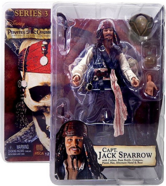 Reel Toys Neca Pirates of the Caribbean Series 3 Capt Jack Sparrow Action Figure