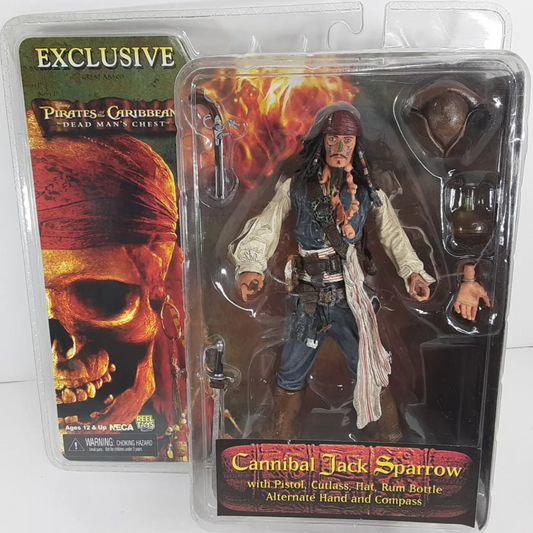 Reel Toys Neca Pirates of the Caribbean Exclusive Cannibal Jack Sparrow Action Figure