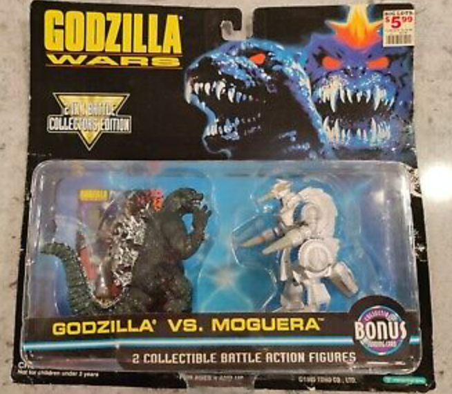 Trendmasters Godzilla Wars Collectible Monster Godzilla vs Moguera 3" Trading Figure