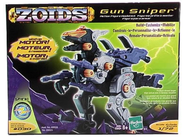 Hasbro Zoids 1/72 Gun Sniper Model Kit Action Figure