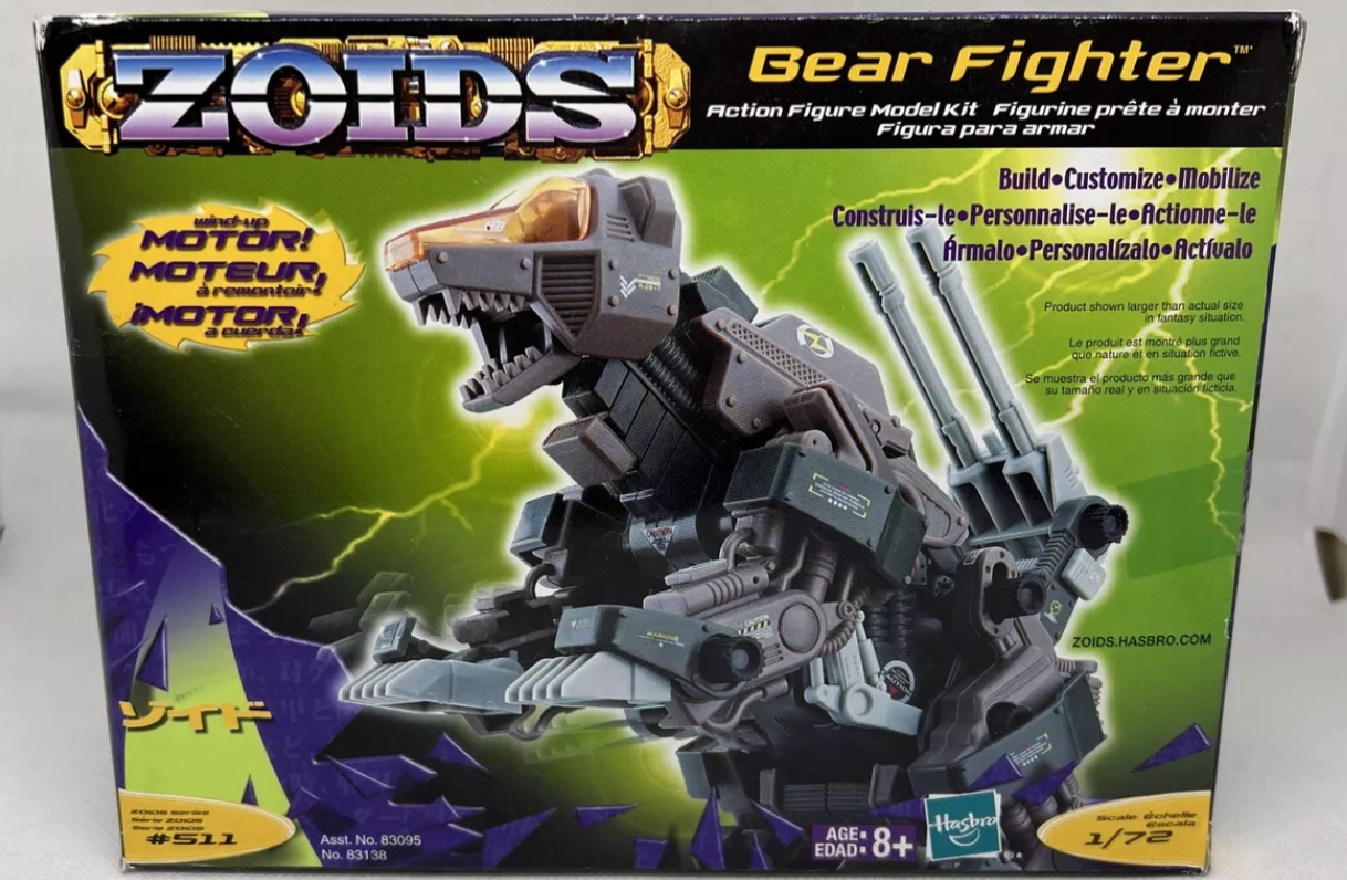 Hasbro Zoids 1/72 Bear Fighter Model Kit Action Figure – Lavits Figure