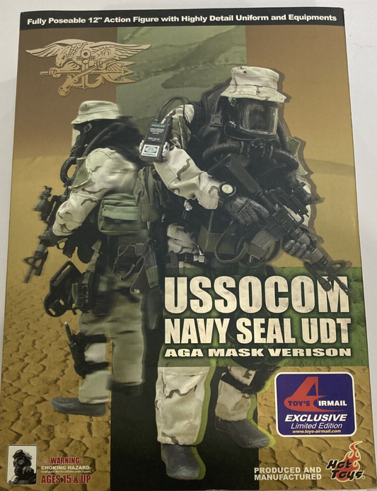 Hot Toys 1/6 12" USSOCOM Navy Seal UDT Aga Mask Verison Toy's Airmail Exclusive Limited Edition Action Figure