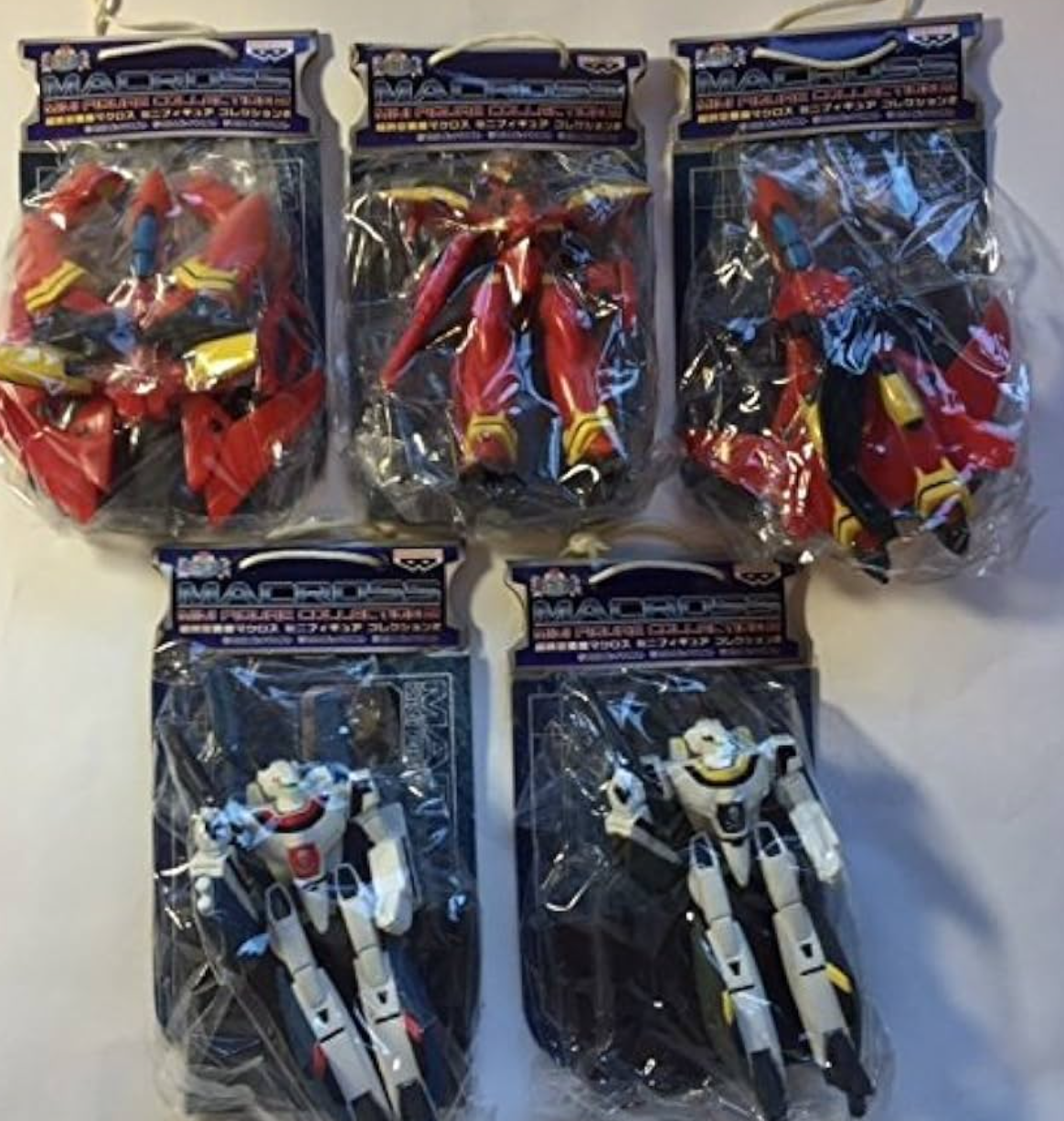 Banpresto Macross Super Dimension Fortress Mini Collection Part 2 5 Trading Figure Set