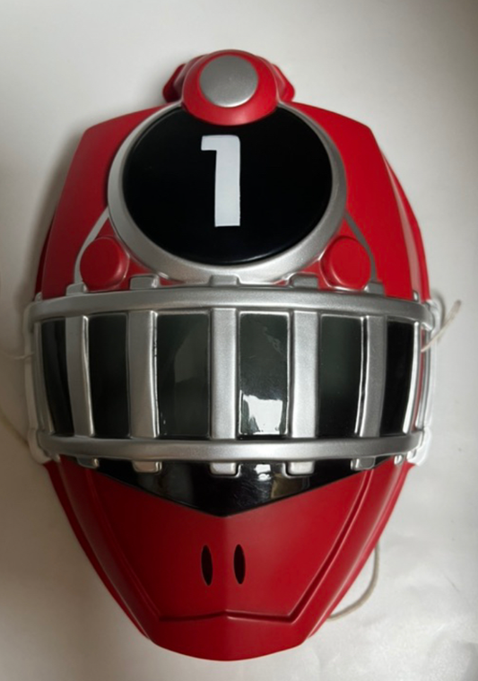 Toei Official 2014 Power Rangers Ressha Sentai ToQger Red Fighter Plastic Mask Figure Cosplay