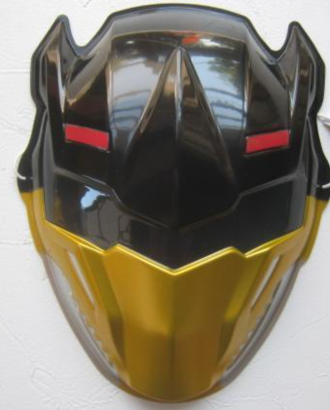 Toei Official 2016 Power Rangers Doubutsu Sentai Zyuohger Black Fighter Plastic Mask Figure Cosplay