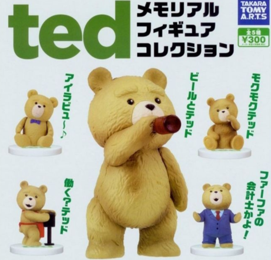 Takara Tomy Gashapon TED Stand Figure Part 1 4 Mini Collection Figure Set