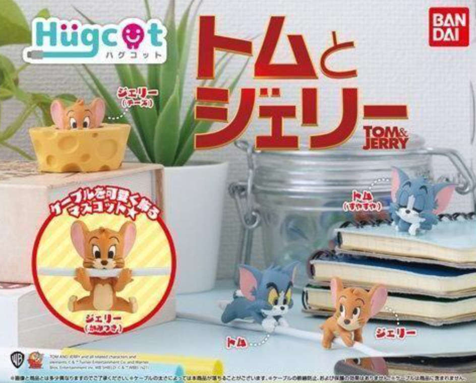 Bandai Hugcot Gashapon Tom & Jerry 6 Collection Figure Set