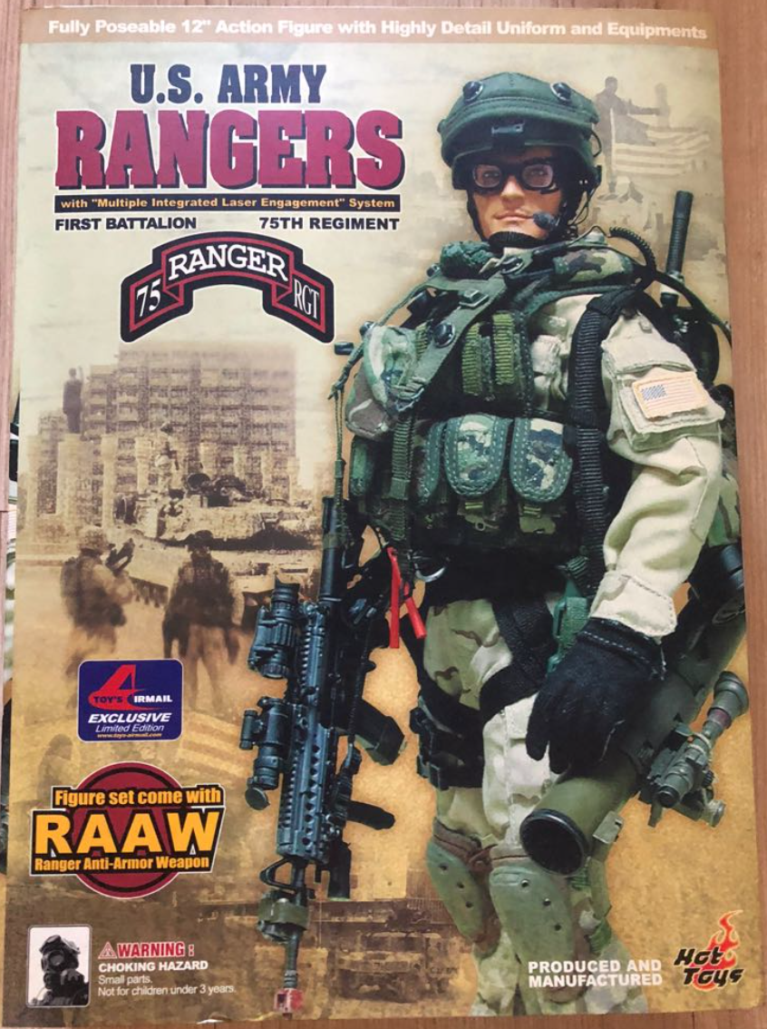 Army Ranger Doll Hot Toys 1/6 12