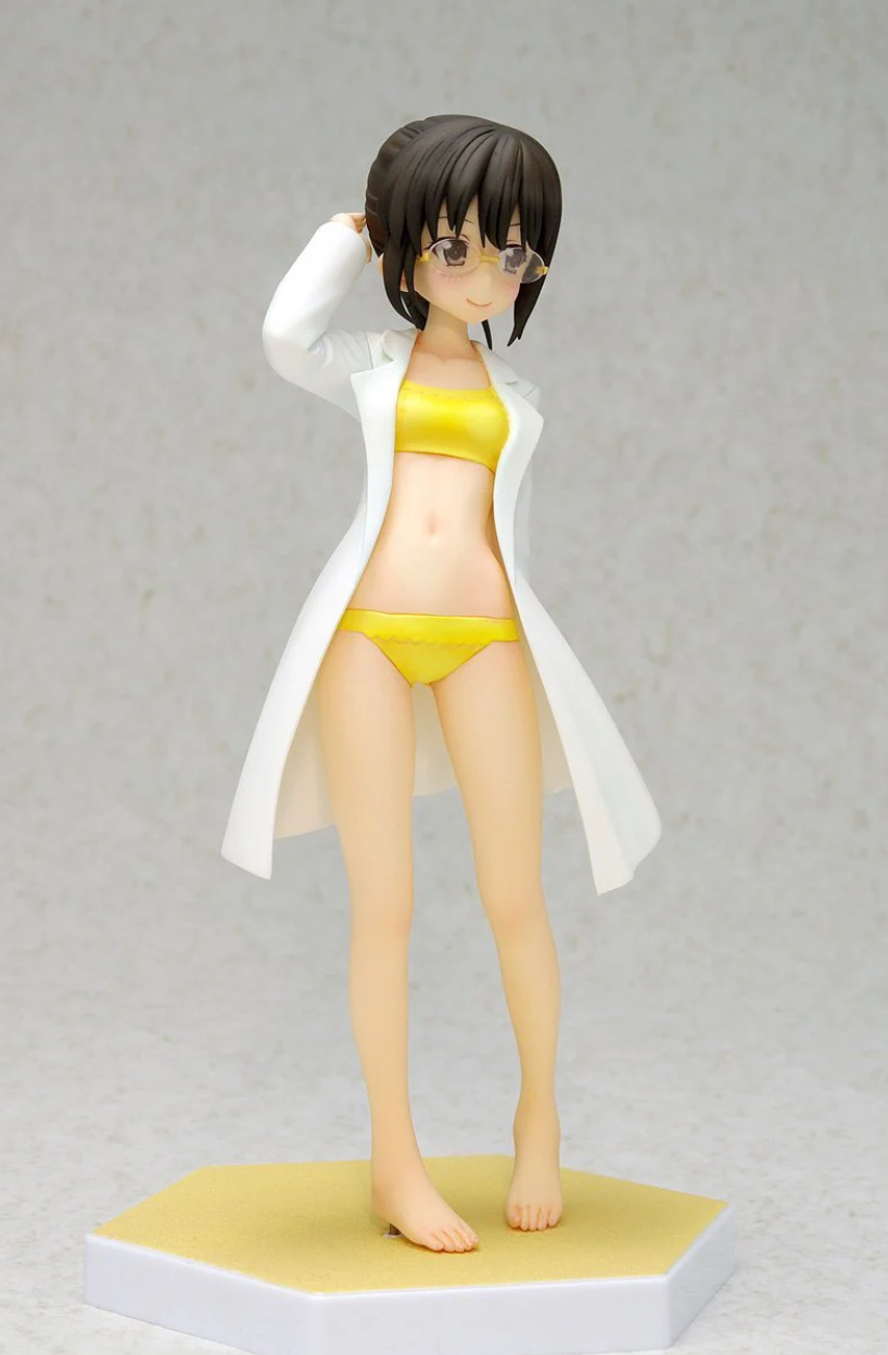 Wave 1/10 Beach Queens Haganai Boku wa Tomodachi ga Sukunai Rika Shiguma Swimsuit Bikini Pvc Figure