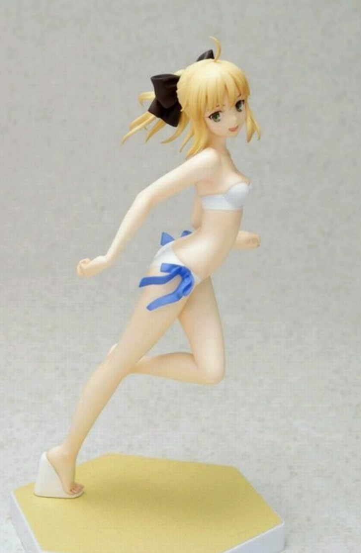 Wave 1/10 Beach Queens Fate/stay Night Saber Lily Swimsuit Bikini Pvc Figure