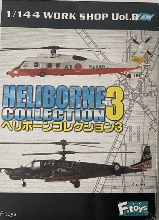 F-toys 1/144 Work Shop Vol 8 DX Heliborne Collection 3 8 Trading Figure Set