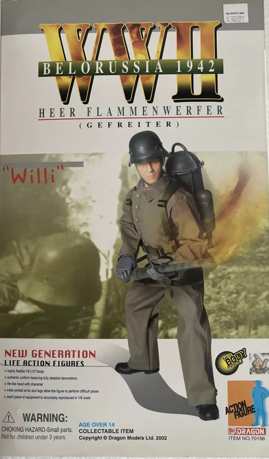 Dragon 1/6 12" WWII Belorussia 1942 Heer Flammenwerfer Willi Action Figure