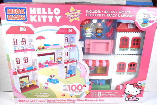 Megabloks 10899 Hello Kitty Deluxe Vacation Village Trading Figure