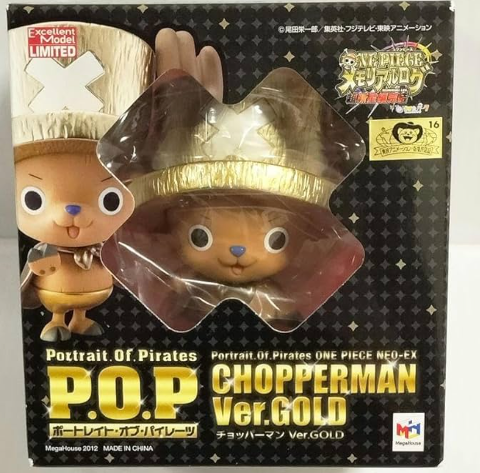 Megahouse 1/8 One Piece Excellent Model Portrait of Pirates POP Chopper Man Gold ver Pvc Figure