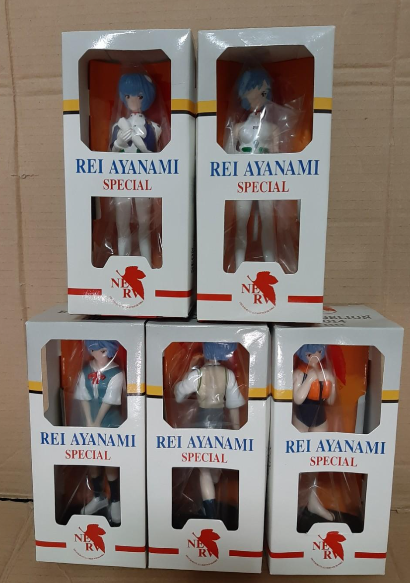 Sega 2014 Neon Genesis Evangelion Rei Ayanami Special 5 Pvc Trading Figure Set