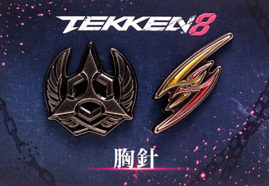 PlayStation 5 PS5 Namco Tekken 8 2 Metal Pin Badge Figure Set