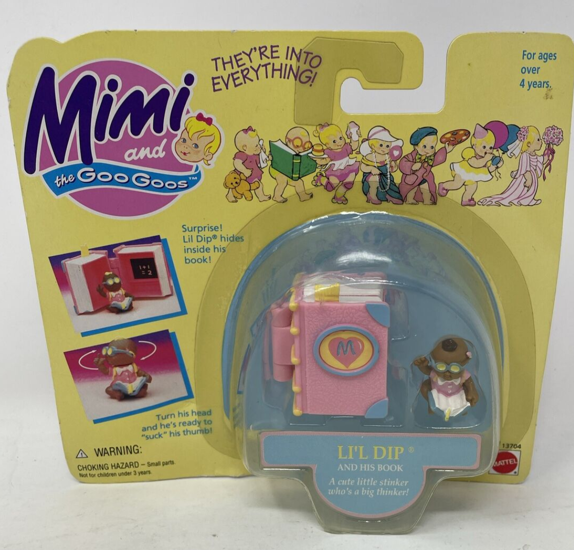 Mattel 1995 Mimi and the Goo Goos Li'l Dip and His Book Trading Figure