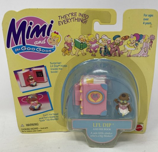 Mattel 1995 Mimi and the Goo Goos Li'l Dip and His Book Trading Figure