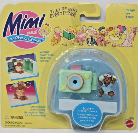 Mattel 1995 Mimi and the Goo Goos Kayo and His Camera Trading Figure