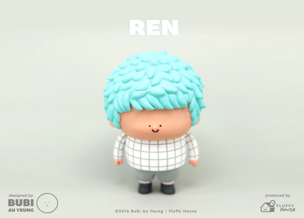 Fluffy House Bubi Au Yeung Treeson Grid Ren Blue Hair ver 5