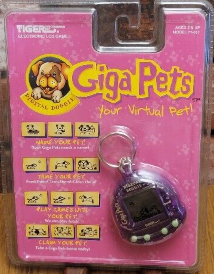 Tiger Electronic LCD Game Gig Pets Dog ver Trading Figure