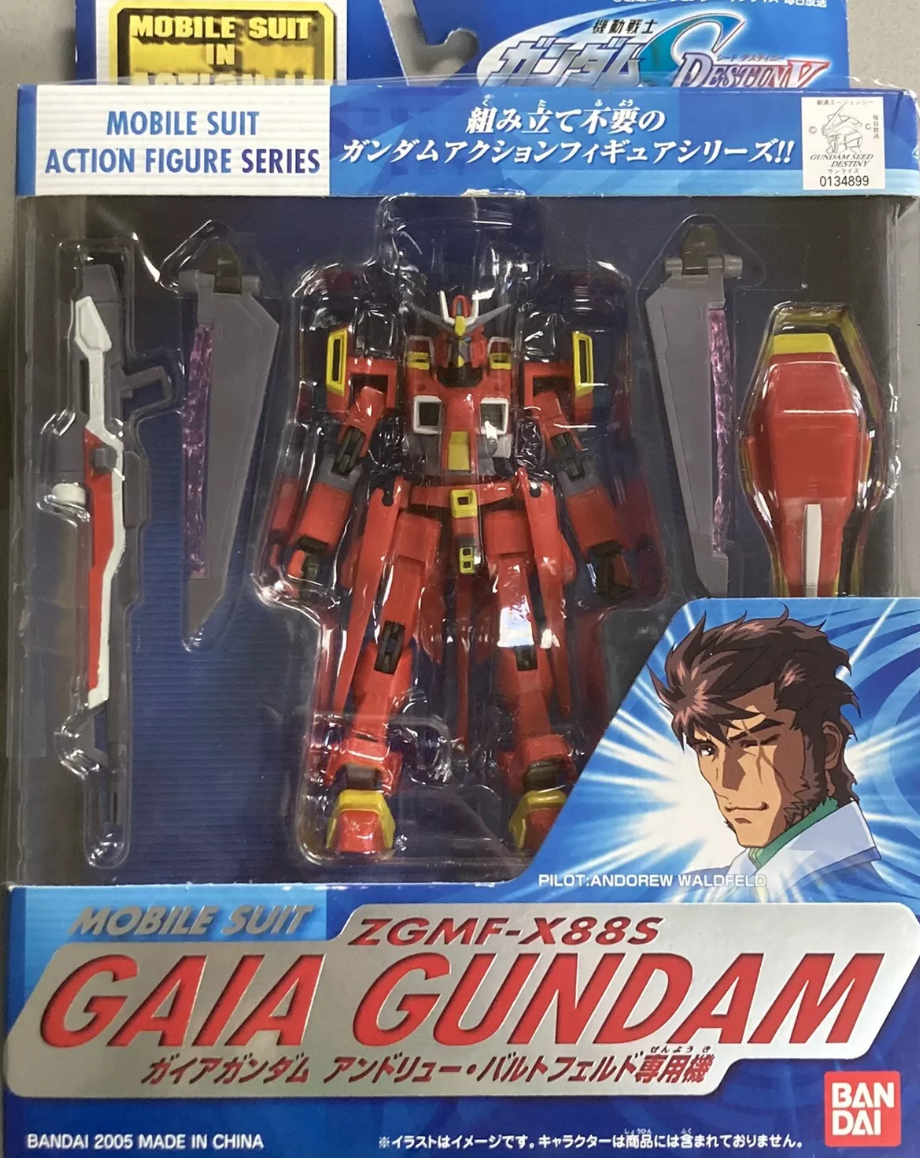 Bandai 2005 Mobile Suit in Action MSIA MIA Gundam Seed Destiny ZGMF-X88S Gaia Gundam Andrew Waltfeld ver Figure