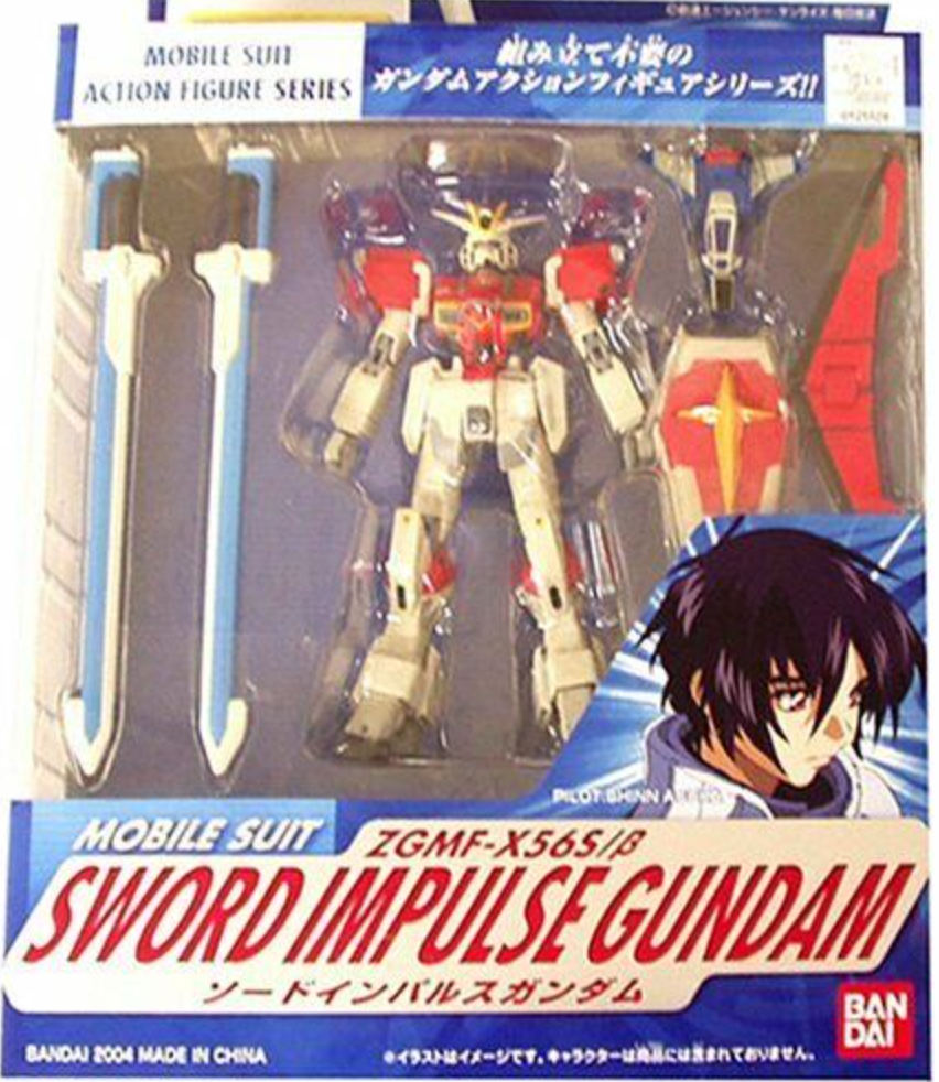 Bandai 2004 Mobile Suit in Action MSIA Gundam Seed Destiny ZGMF-X56S/B Sword Impulse Gundam Shinn Asuka ver Figure