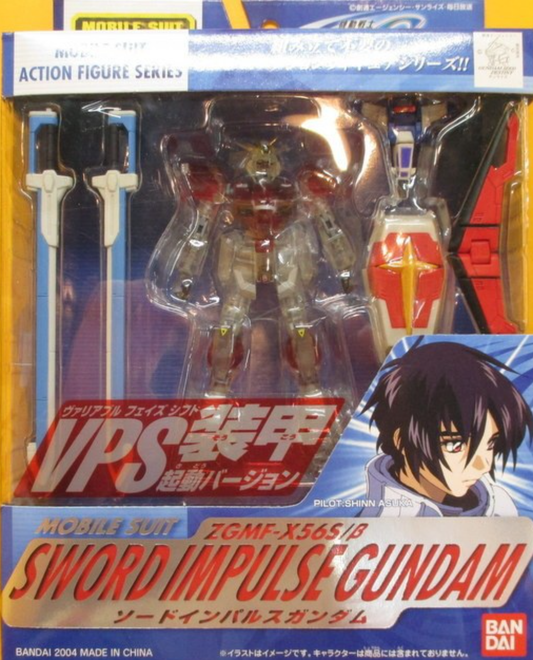 Bandai 2004 Mobile Suit in Action MSIA Gundam Seed Destiny ZGMF-X56S/B Sword Impulse Gundam Shinn Asuka VPS ver Figure