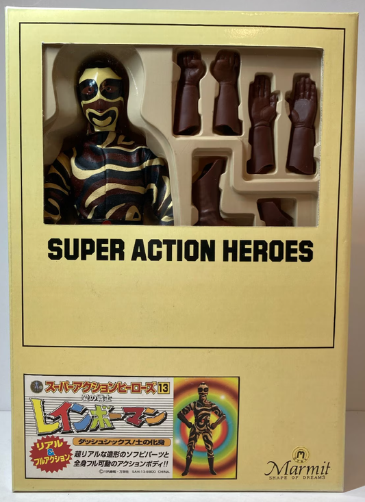 Marmit 1/6 12" Super Heroes Action Series Warrior of Love Rainbowman No 13 Brown Fighter Figure