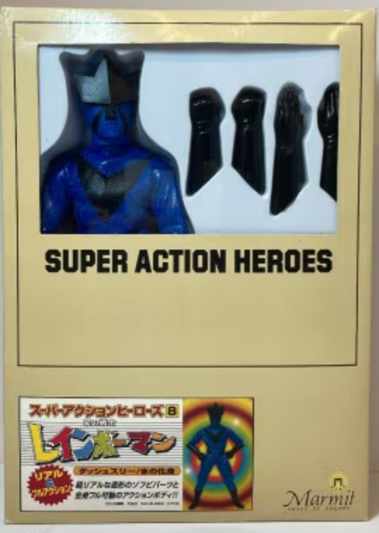 Marmit 1/6 12" Super Heroes Action Series Warrior of Love Rainbowman No 8 Blue Fighter Figure