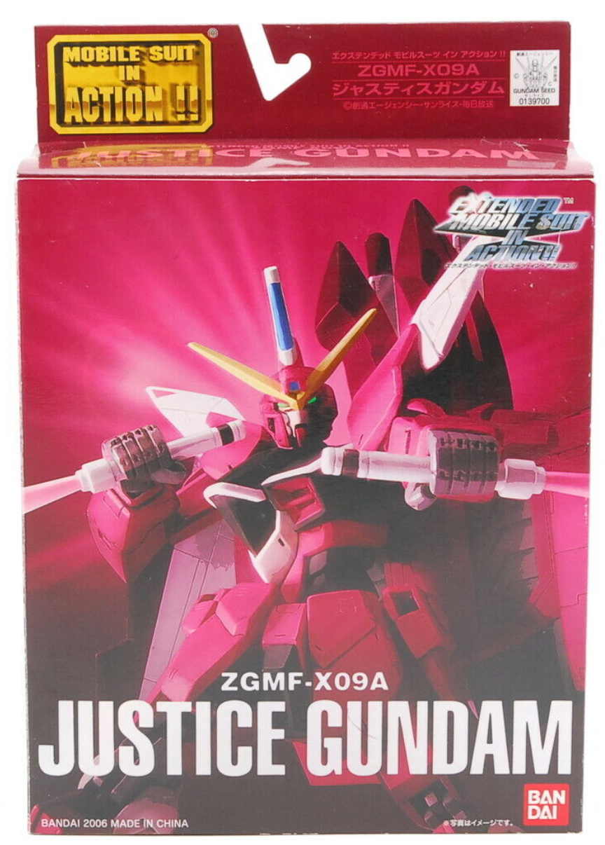 Bandai 2006 Extended Mobile Suit in Action EXMSIA Gundam ZGMF-X09A Justice Gundam Figure