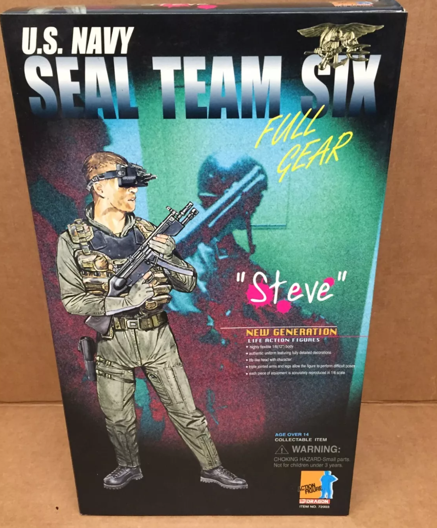 Dragon 12" 1/6 Full Gear U.S. Navy Seal Team Six Steve Action Figure