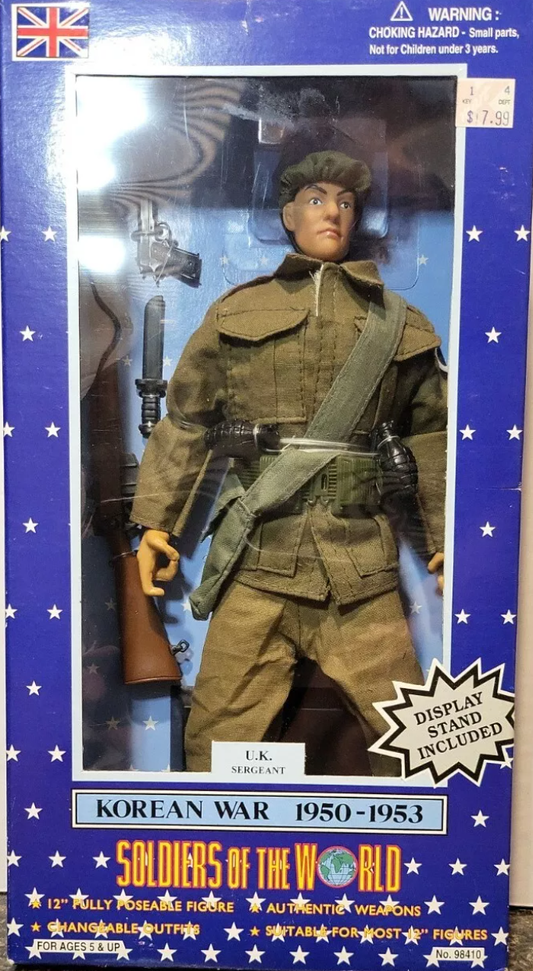 Formative international 1/6 12" Soldiers of the World Korean War 1950-1953 U.K. Sergeant Action Figure