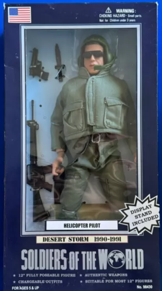 Formative international 1/6 12" Soldiers of the World Desert Storm 1990-1991 Helicopter Pilot Action Figure