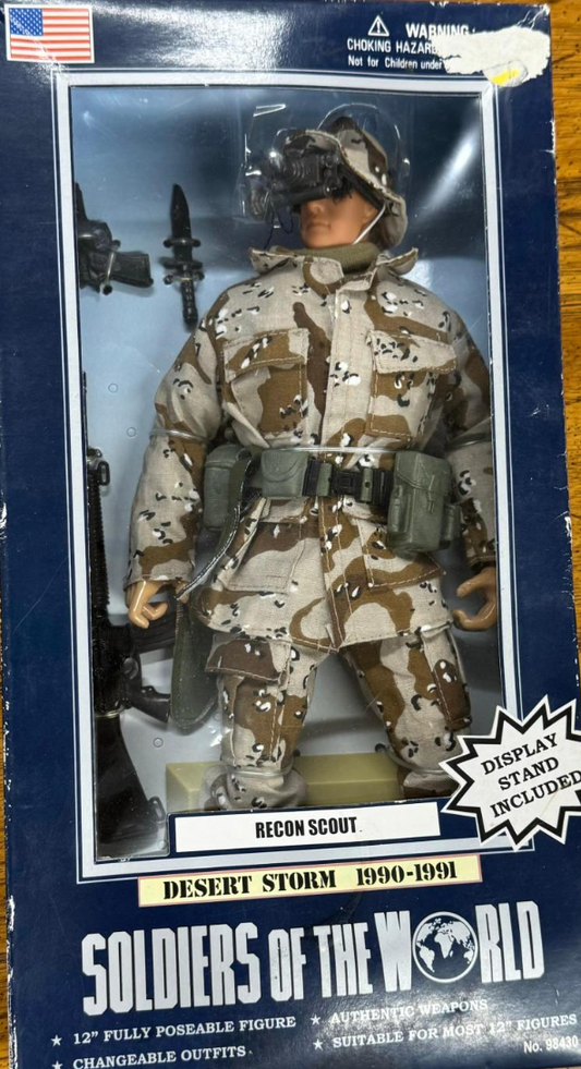 Formative international 1/6 12" Soldiers of the World Desert Storm 1990-1991 Recon Scout Action Figure