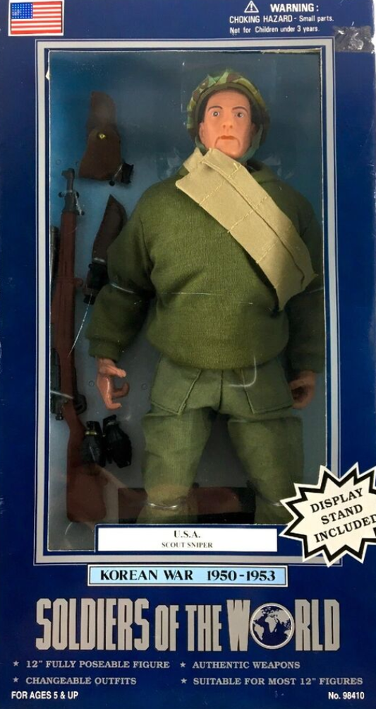 Formative international 1/6 12" Soldiers of the World Korean War 1950-1953 U.S.A. Scout Sniper Action Figure