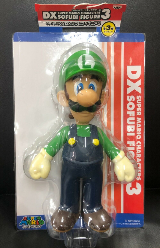 Banpresto Nintendo Super Mario Bros Characters DX Sofubi Part 3 Luigi Vinyl Figure