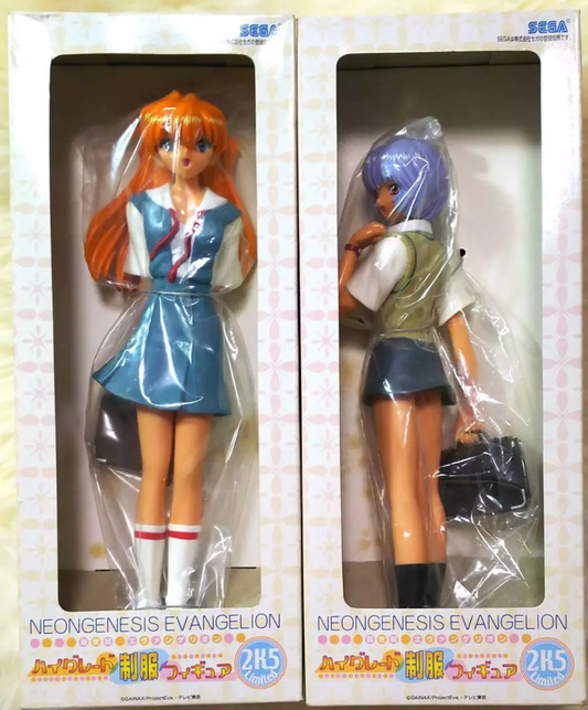 Sega Neon Genesis Evangelion Water Scene High Grade 2K5 Limited Edition Rei Ayanami & Asuka Langley 2 Trading Figure Set