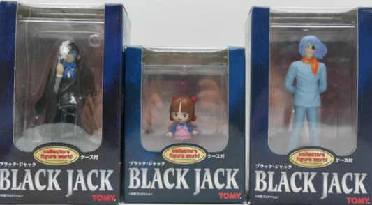 Tomy Collectors Figure World Black Jack & Pinoko & Dr Kiriko 3 Trading Figurem Set