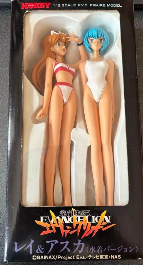 Tsukuda Hobby Sega 1/6 Neon Genesis Evangelion Rei Ayanami & Asuka Langley Soryu Bikini Swimsuit ver Pvc Figure