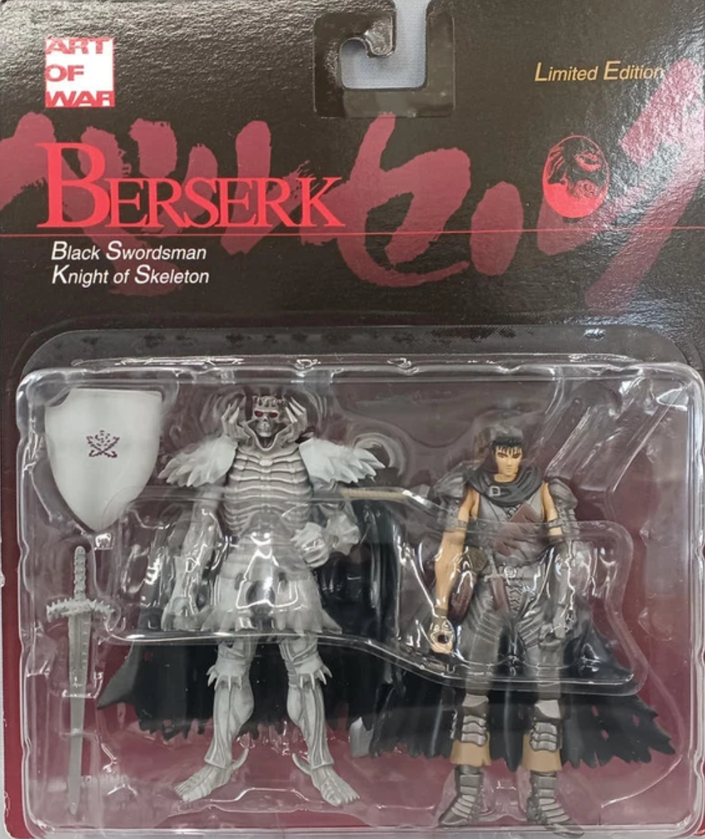 Art Of War Berserk Black Swordsman & Knight of Skeleton Limited Edition Trading Figure