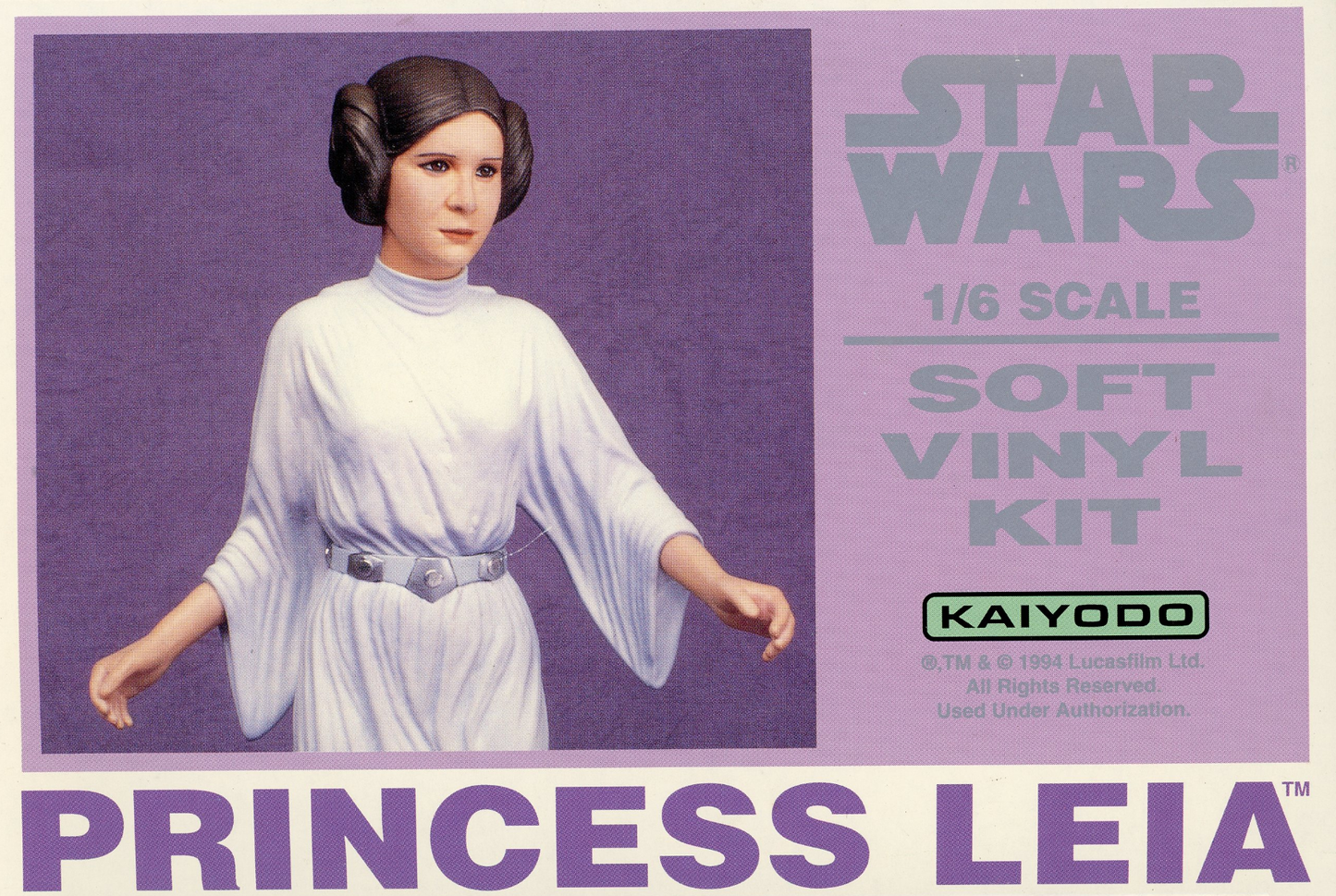 Kaiyodo 1/6 Star Wars Soft Vinyl Kit Princess Leia Model Kit Figure