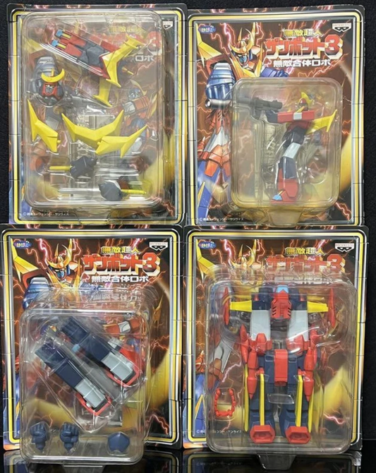 Banpresto Invincible Super Man Zambot 3 4 Trading Figure Set