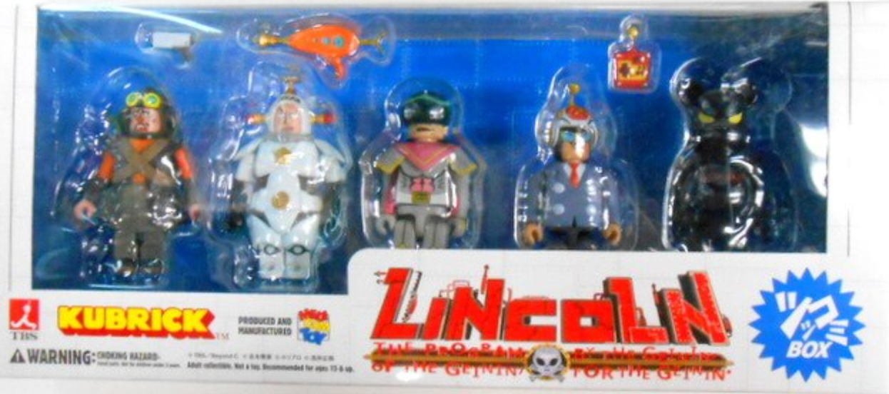 Medicom Toy Kubrick 100% Novelty Tvnovelty Lincoln Tsukkomi Box 5 Trading Figure Set