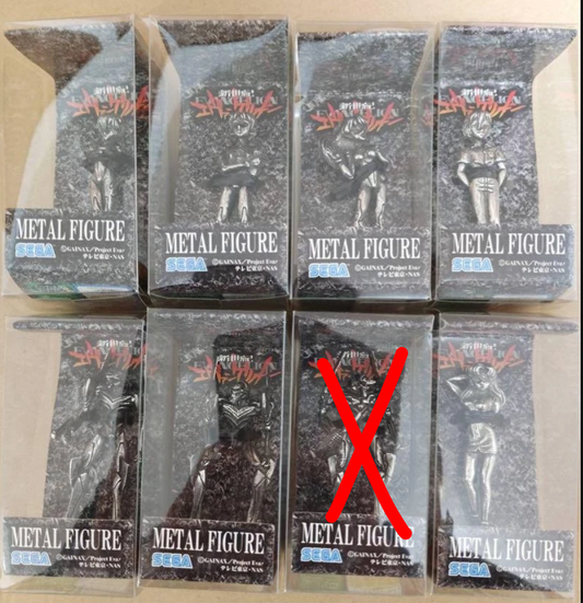 Sega Neon Genesis Evangelion 7 Metal Trading Figure Set