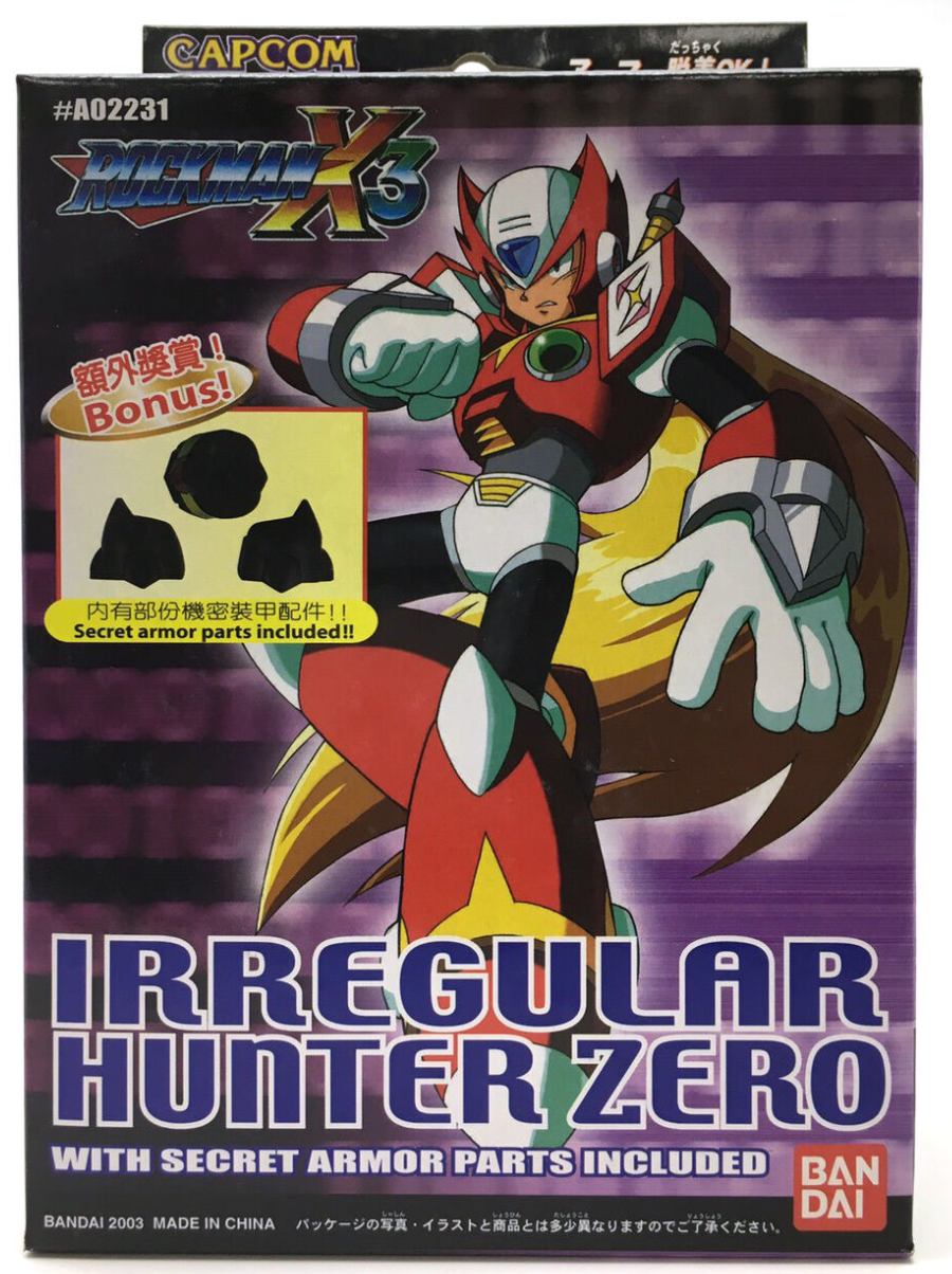 Bandai Capcom #A02231 Mega Man Rockman X3 Irregular Hunter Zero Model Kit Figure