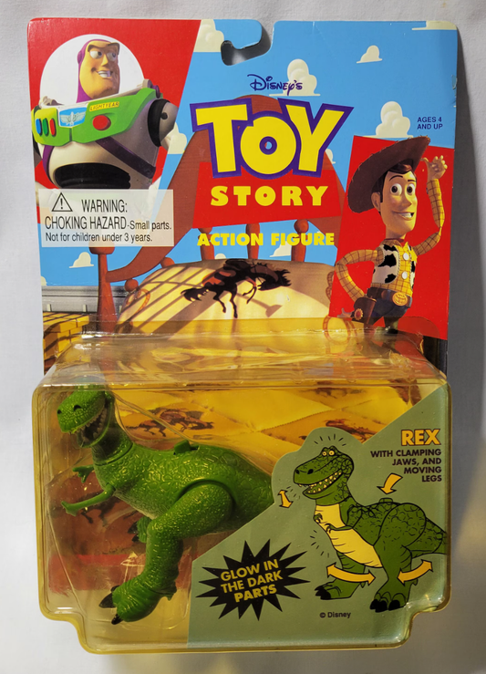 Thinkway 1995 Disney Pixar Toy Story Rex Action Figure