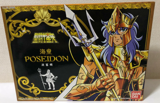 Bandai Saint Seiya Poseidon Myth Gold Poseidon H.K. Vintage Ver Plastic Action Figure Set