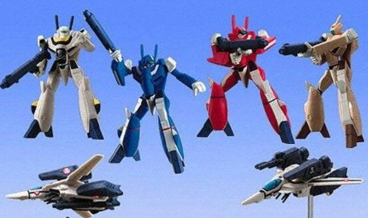 Bandai Robotech Macross Gashapon Second Mission 6 Trading Collection Figure Set